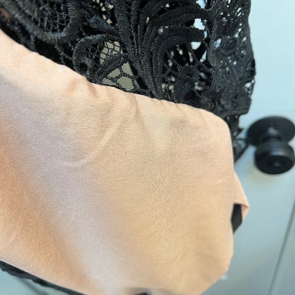 Dress the Population Cardea Lace Overlay Dress - Black - Size M - Wedding Guest - Picture 7 of 9